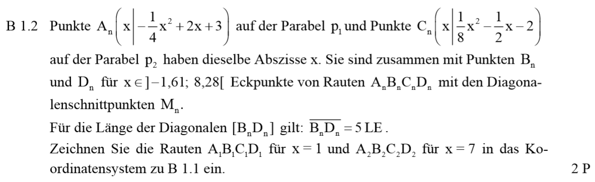 2014 Haupttermin B1: Quadratische Funktionen - MAP-Hack