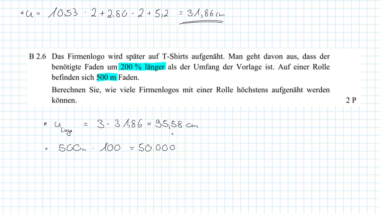 2019 Nachtermin B2: Ebene Geometrie - MAP-Hack